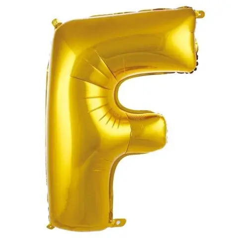 F- HARF 34 İNC GOLD RENK BALON 76 CM - Toptan Parti Malzemesi