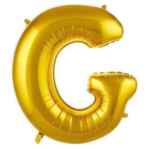 G- HARF 34 İNC GOLD RENK BALON 76 CM - Toptan Parti Malzemesi