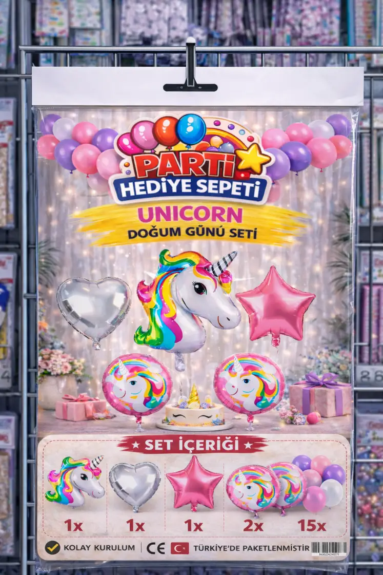 Unicorn Doğum Günü Seti toptan parti malzemesi