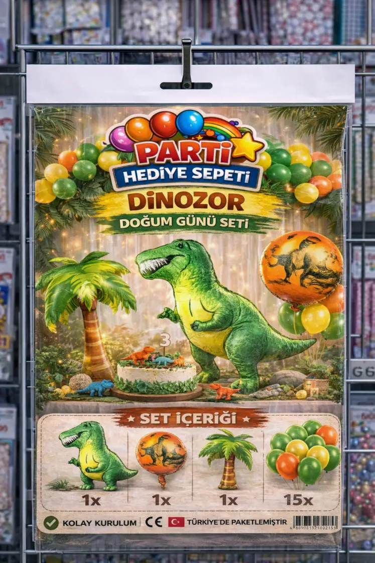 Dinozor Doğum Günü Seti toptan parti malzemesi