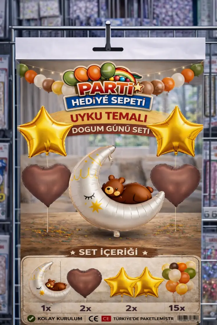 Uyku Temalı Doğum Günü Seti toptan parti malzemesi