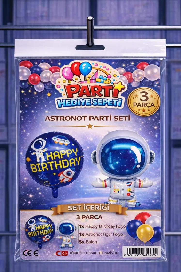 Astronot Mini Parti Seti toptan parti malzemesi