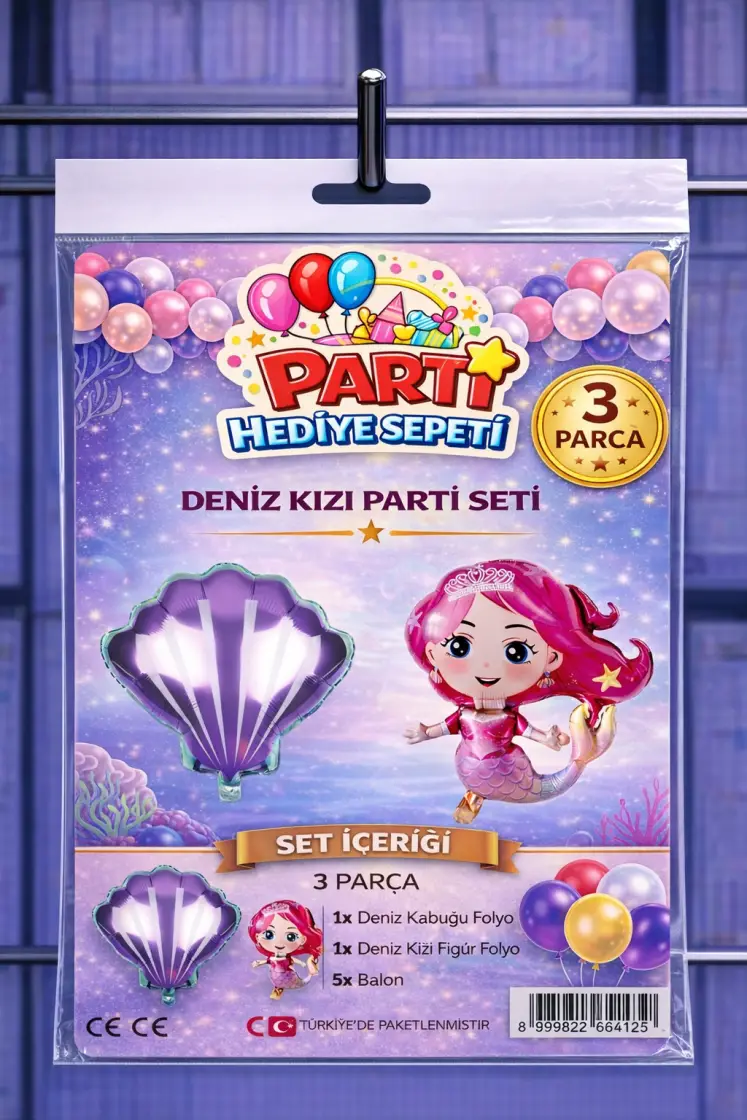 Deniz Kızı Mini Parti Seti toptan parti malzemesi