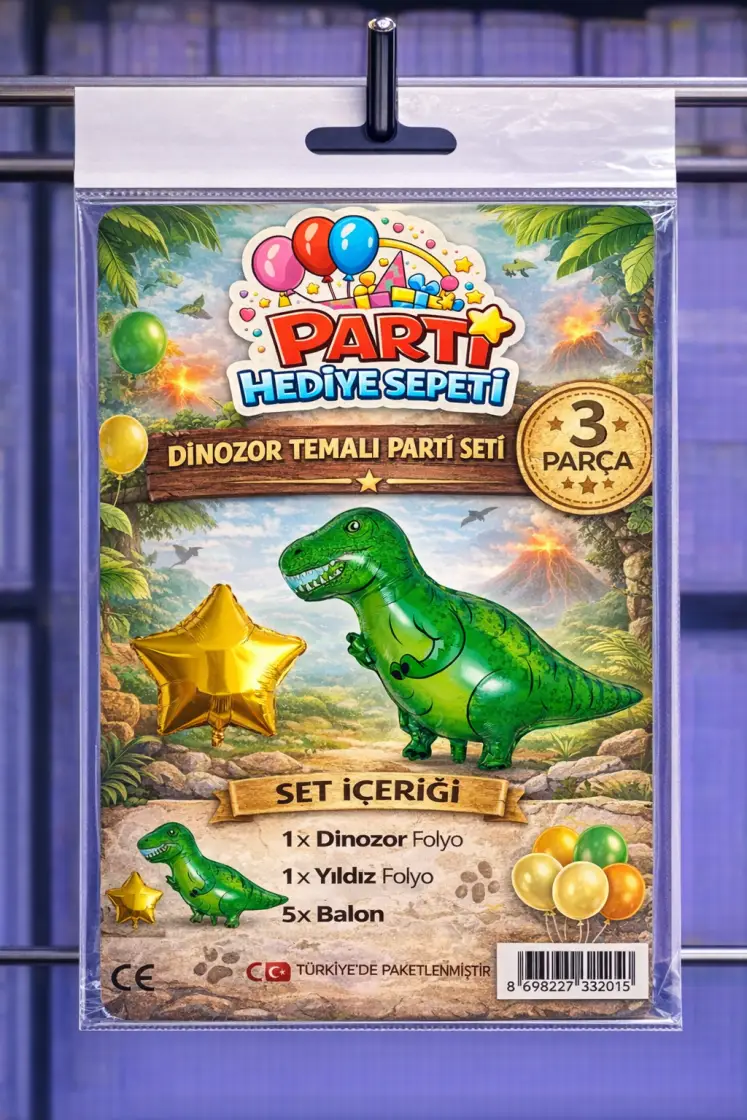 Dinazor Temalı Mini Parti Seti toptan parti malzemesi