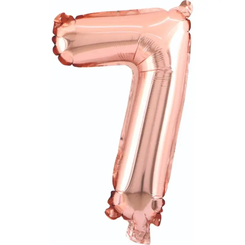 34" Rakam Folyo  ( 7 ) Rose Gold Renk toptan parti malzemesi