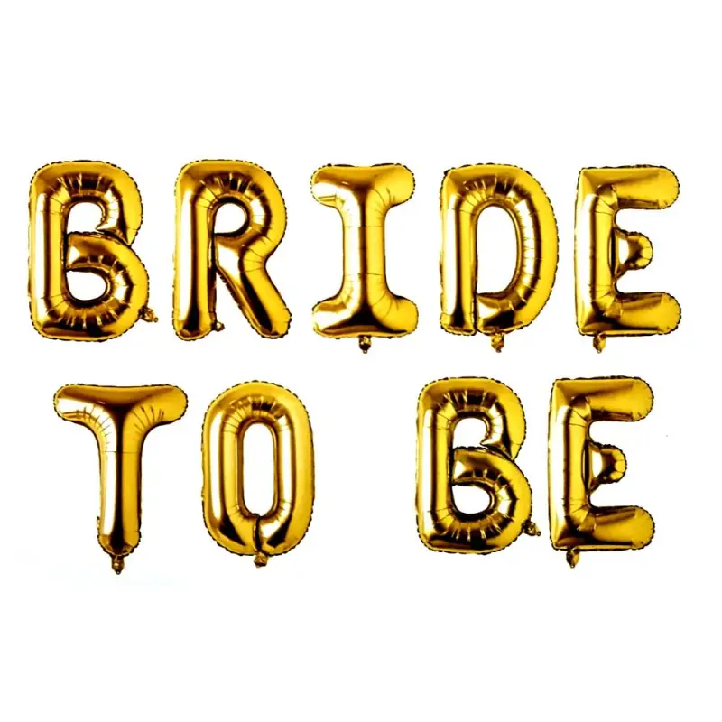16'' Bride To Be Gold Folyo toptan parti malzemesi