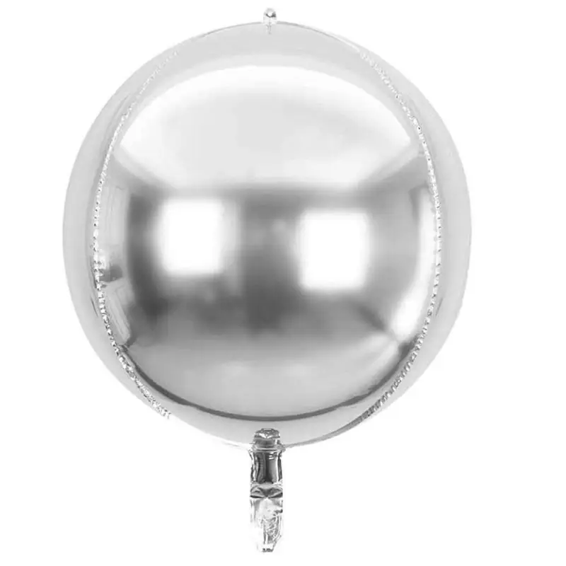 Küre Folyo Balon 22" Gümüş toptan parti malzemesi