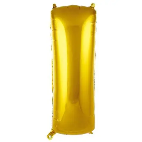 I- HARF 34 İNC GOLD RENK BALON 76 CM - Toptan Parti Malzemesi