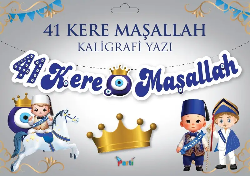 KOREOGRAFİ YENİ BANNER 41 KERE MAŞALLAH - Toptan Parti Malzemesi