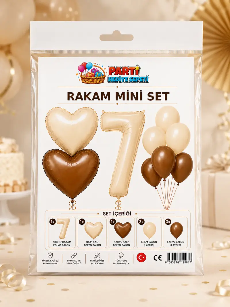 Krem Rakam Mini Parti Seti (7)