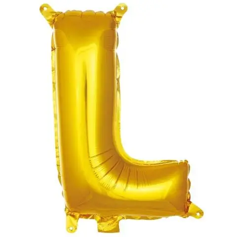 L- HARF 16 İNC GOLD RENK BALON 36 CM - Toptan Parti Malzemesi