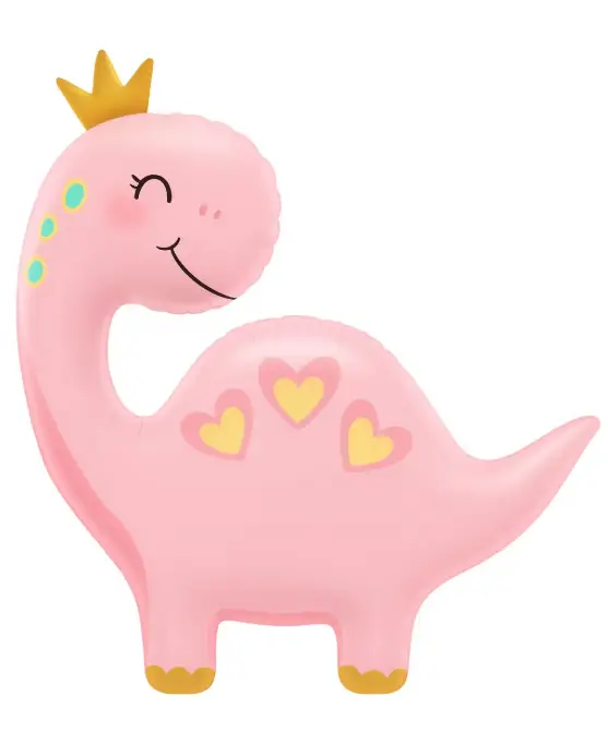 Pembe Dinazor Folyo - Toptan Parti Malzemesi