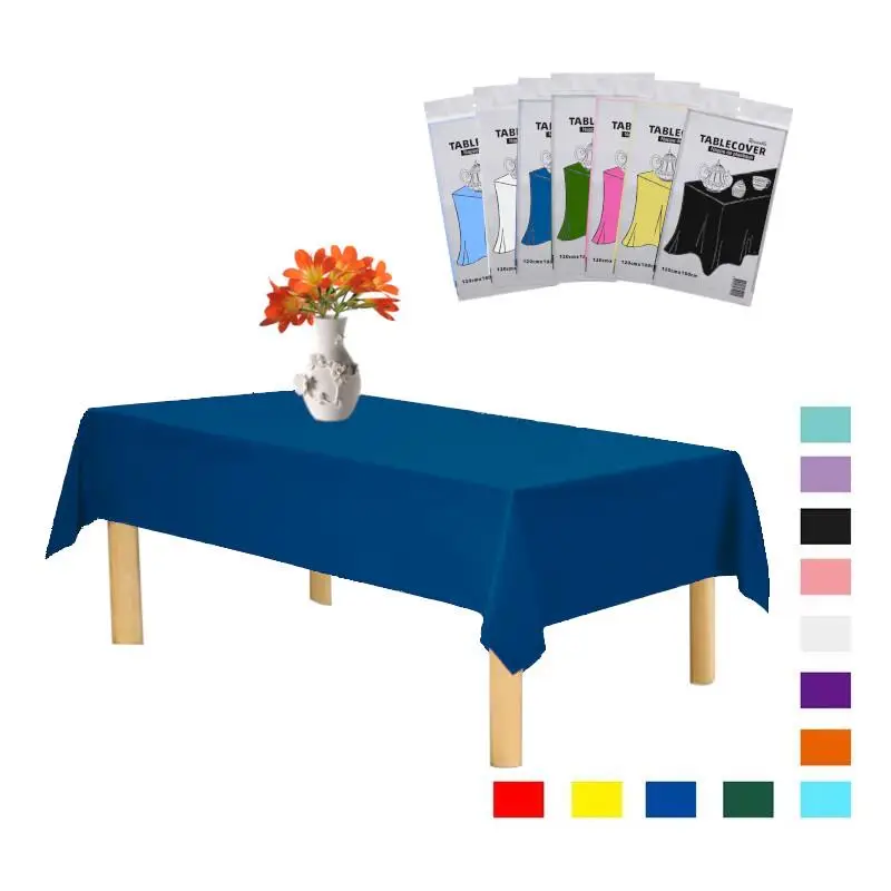 PLASTİK LACİVERT MASA ÖRTÜSÜ 120*180cm - Toptan Parti Malzemesi