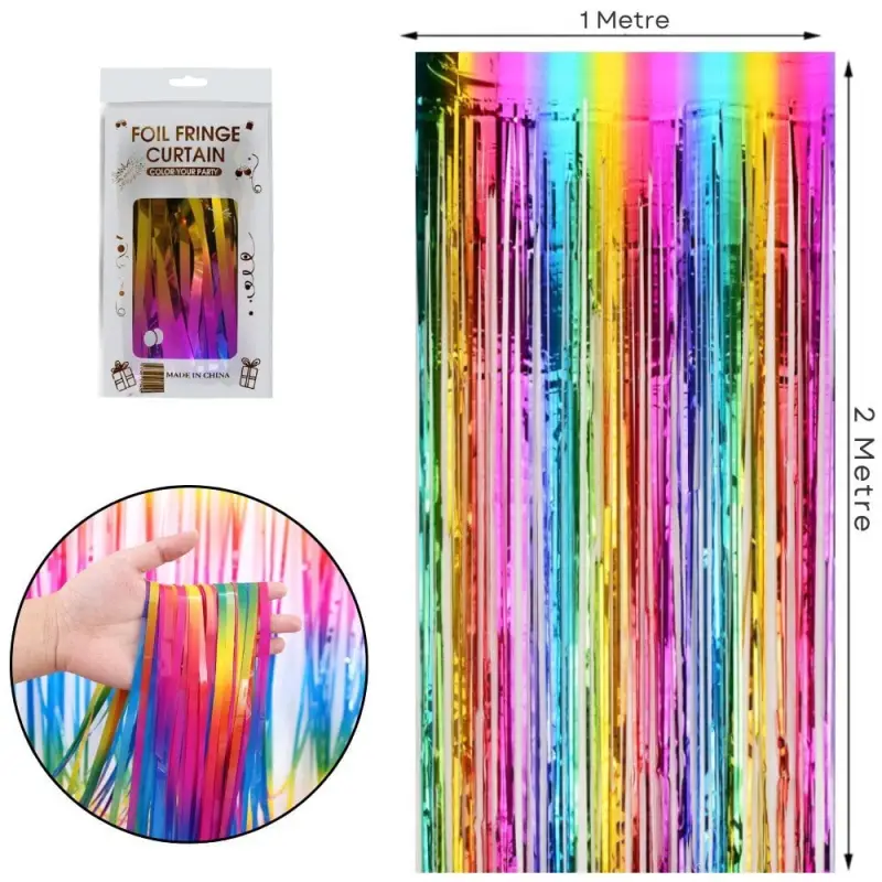 METALİZE KOYU GÖKKUŞAĞI ARKA PLAN PERDESİ 2*1m - Toptan Parti Malzemesi