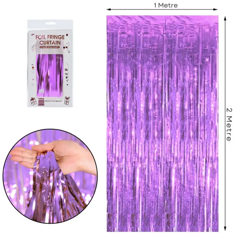 METALİZE MOR ARKA PLAN PERDESİ 2*1m - Toptan Parti Malzemesi