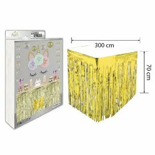 MASA ETEĞİ GOLD 300*70 CM - Toptan Parti Malzemesi