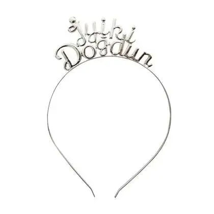 METAL TAÇ İYİKİ DOĞDUN GÜMÜŞ - Toptan Parti Malzemesi