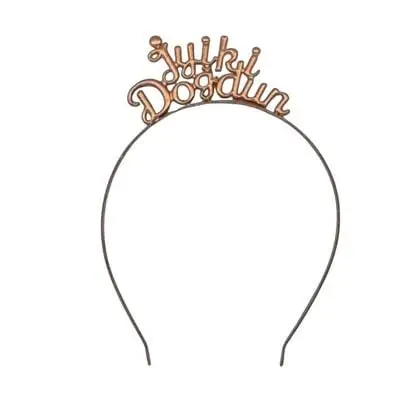 METAL TAÇ İYİKİ DOĞDUN ROSE - Toptan Parti Malzemesi