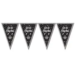 ÜÇGEN FLAMA SİLVER İYİ Kİ DOĞDUN - Toptan Parti Malzemesi