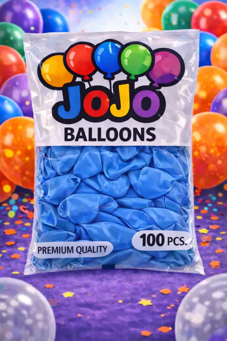 JoJo Mavi Balon 100’lü Paket - Toptan Parti Malzemesi