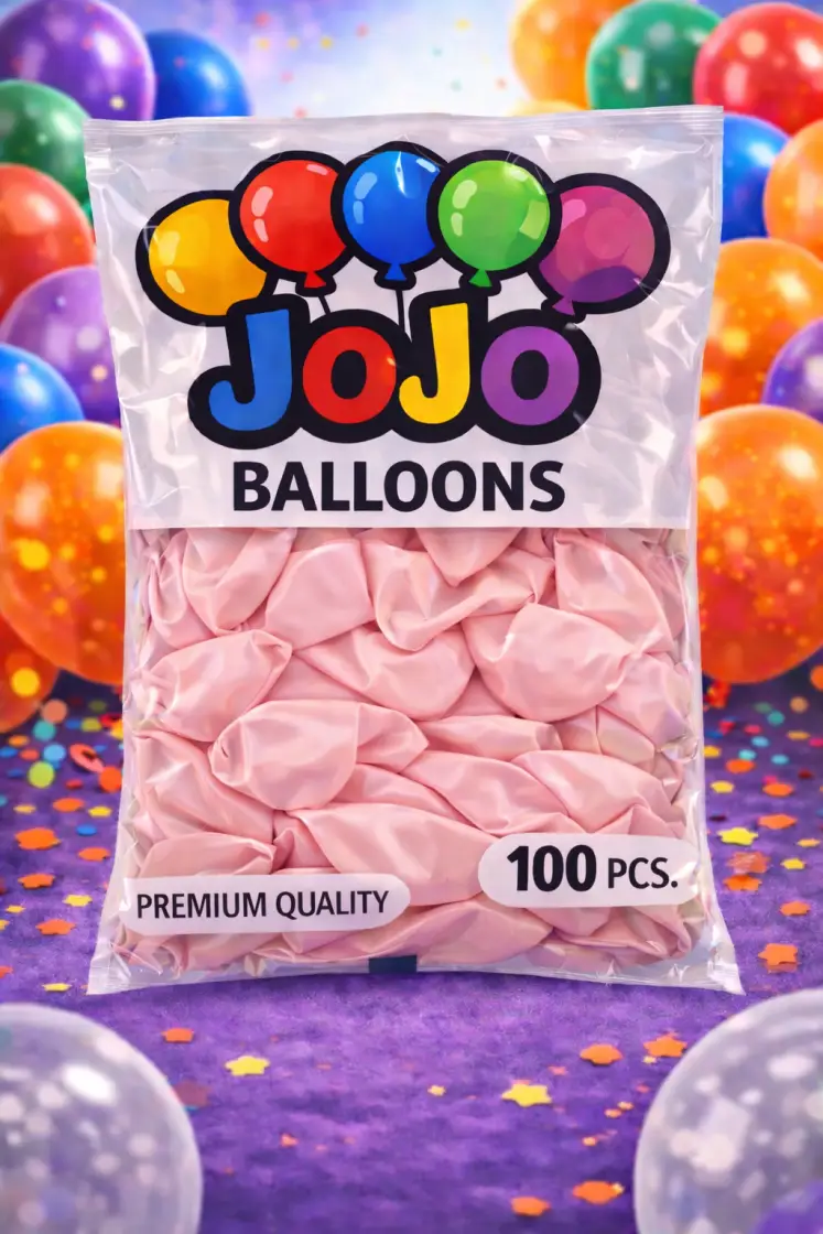 JoJo Pembe Balon 100’lü Paket - Toptan Parti Malzemesi