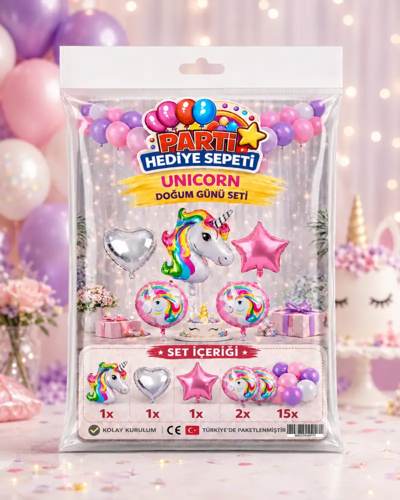Unicorn Doğum Günü Seti