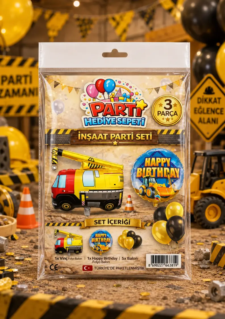 İnşaat Mini Parti Seti - Toptan Parti Malzemesi
