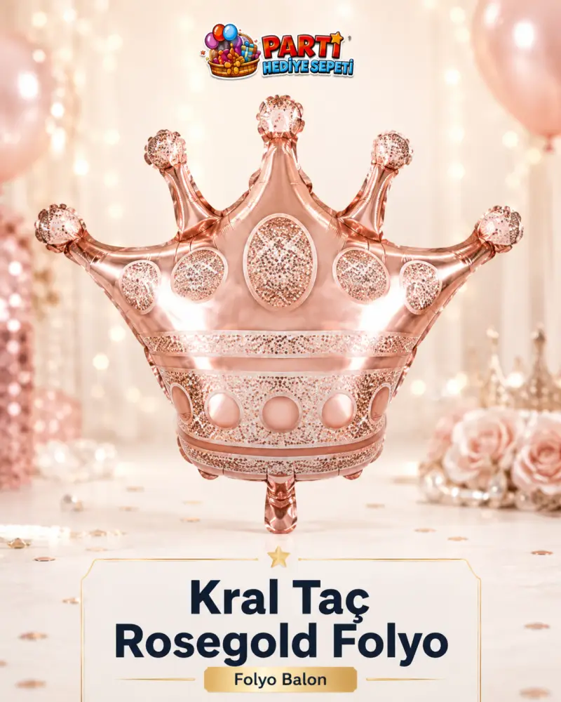Kral Taç Rosegold Folyo