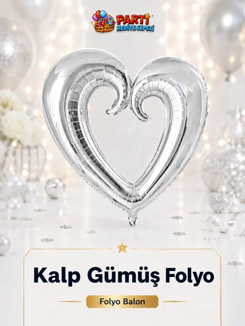 Ortası Boş Kalp (Gümüş)