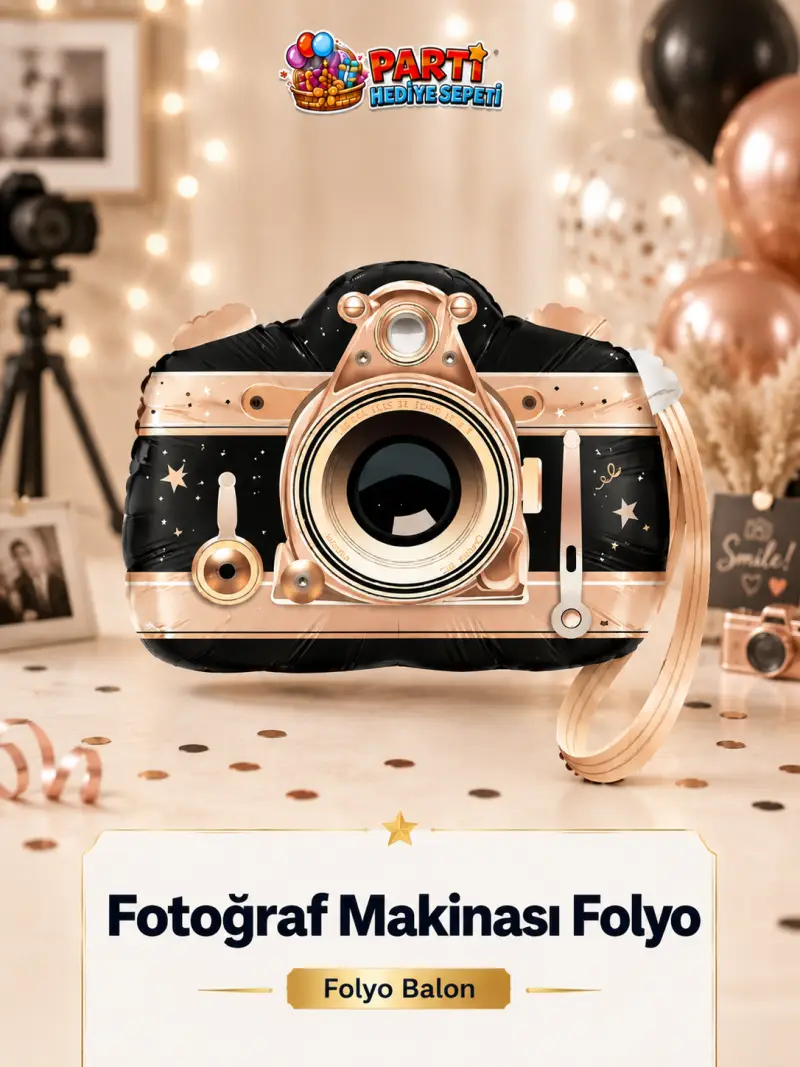Fotoğraf Makinası Folyo - Toptan Parti Malzemesi