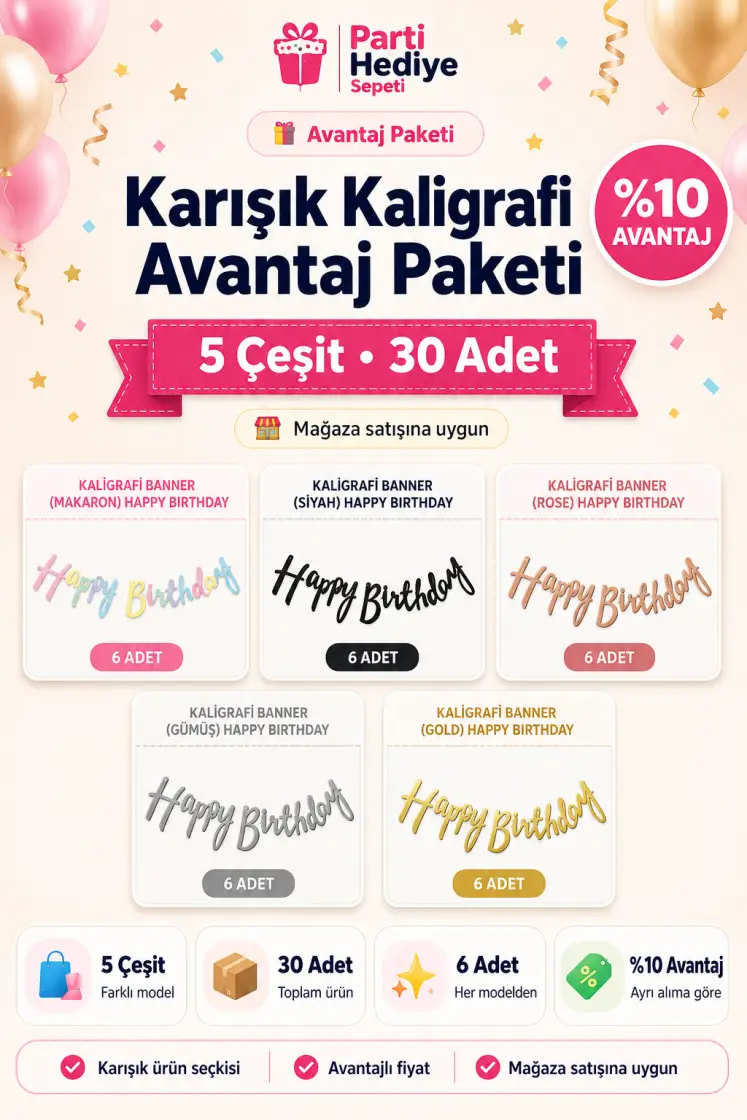 Karışık Kaligrafi Avantaj Paketi toptan parti malzemesi