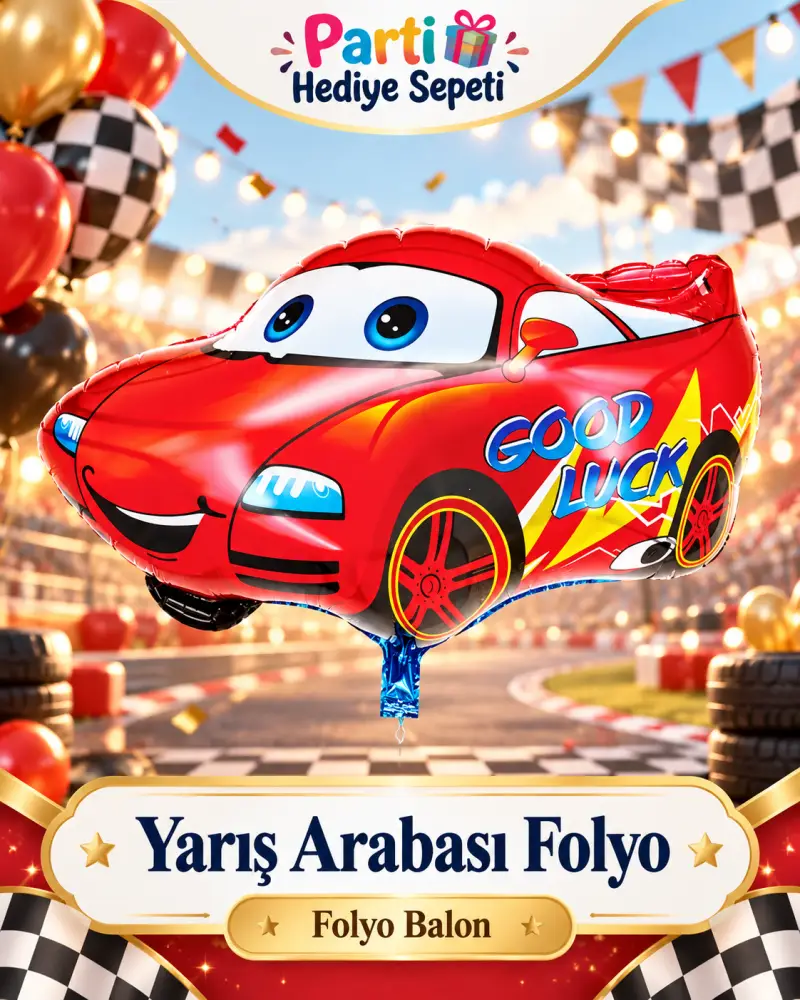 Good Luck Kırmızı Araba Folyo