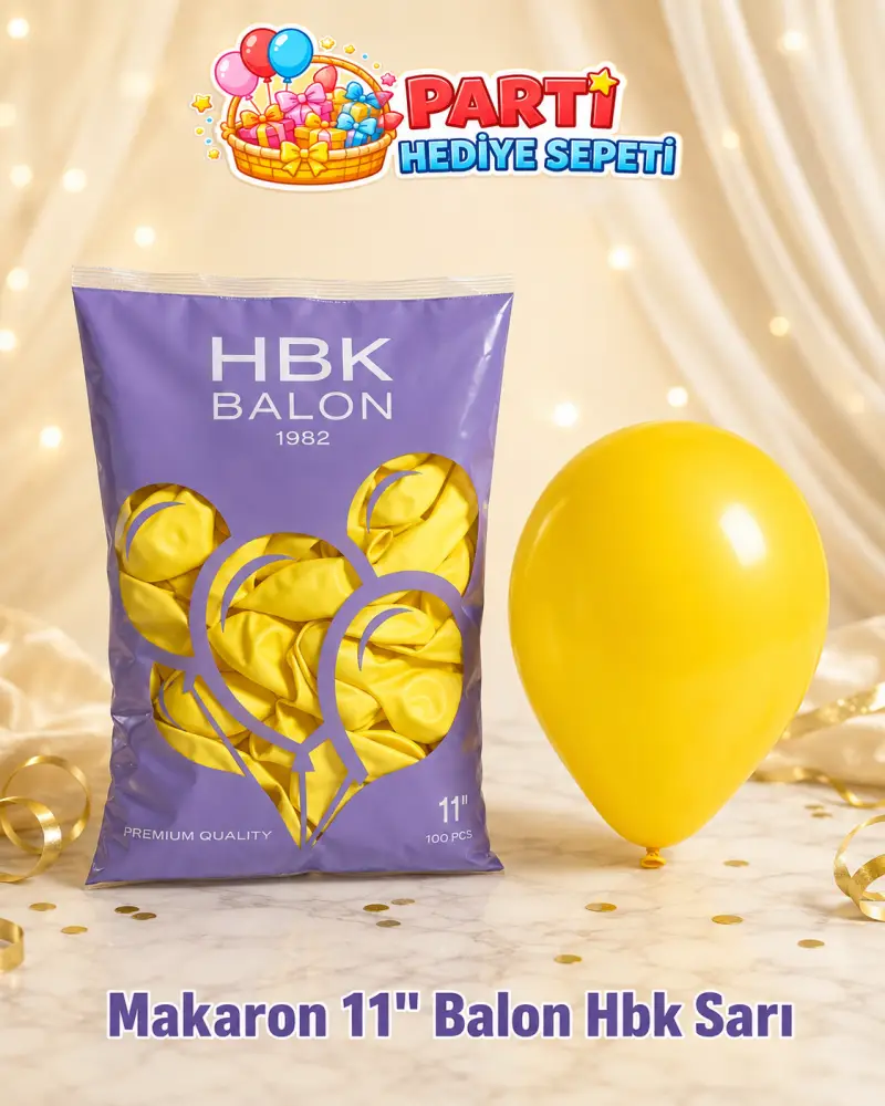 Makaron 11" Sarı Balon (HBK)