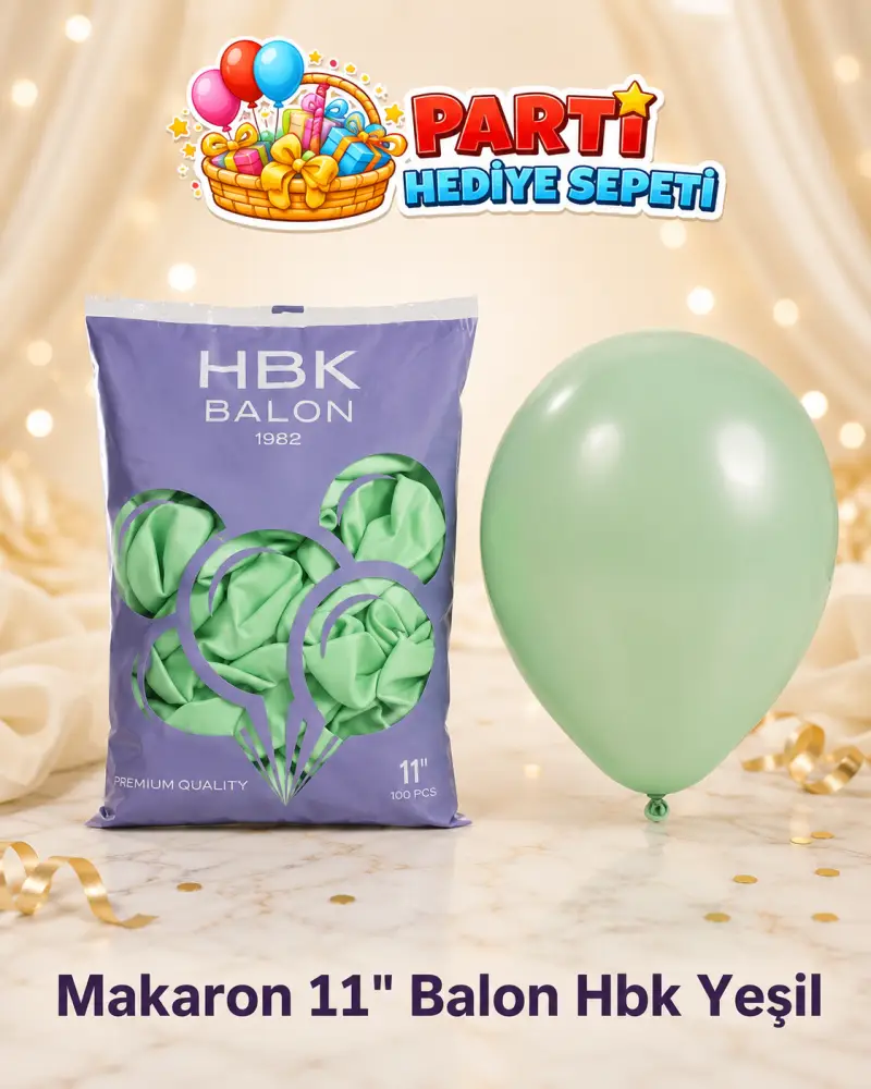 Makaron 11" Yeşil Balon (HBK)