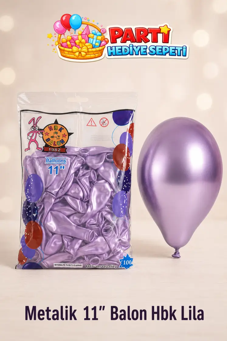 Metalik 11" Lila Balon (HBK)