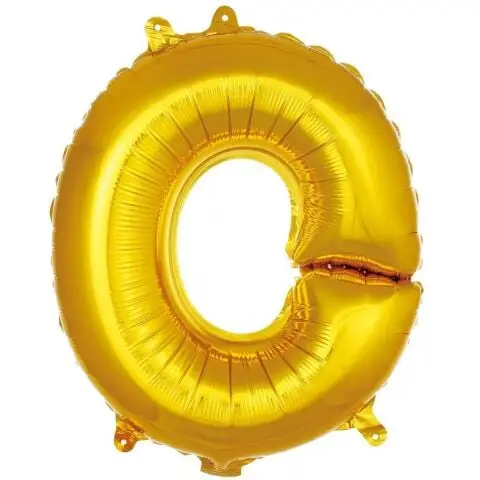 O- HARF 16 İNC GOLD RENK BALON 36 CM - Toptan Parti Malzemesi