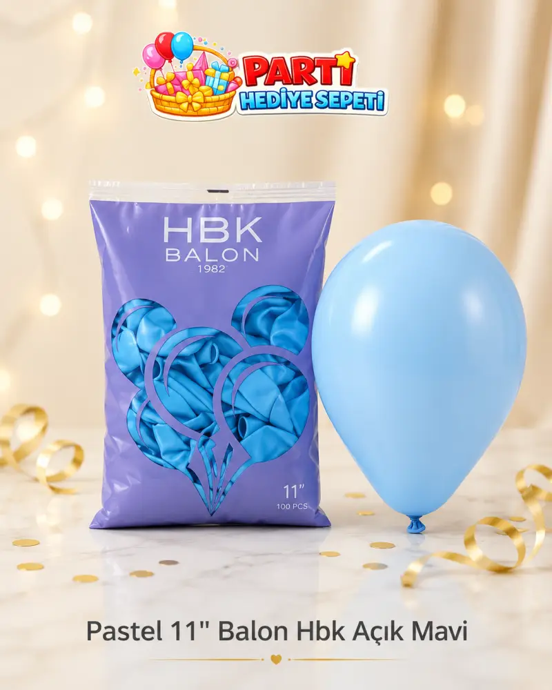 Pastel 11" Açık Mavi Balon (HBK)