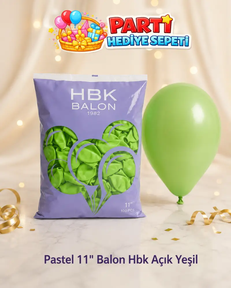 Pastel 11" Açık Yeşil Balon (HBK)