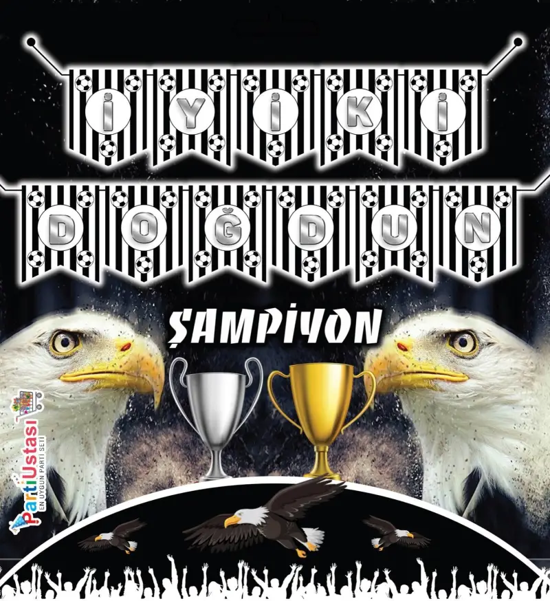 YAZI ZARF BANNER BEŞİKTAŞ - Toptan Parti Malzemesi
