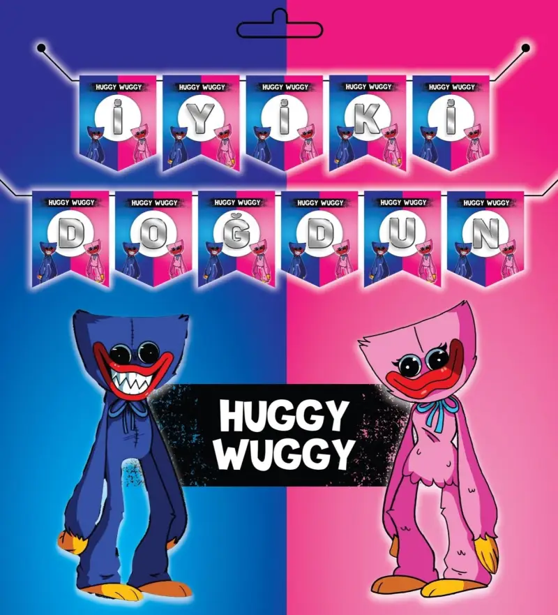 YAZI ZARF BANNER HUGGY WUGGY - Toptan Parti Malzemesi