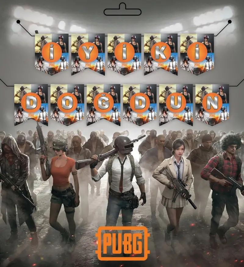 YAZI ZARF BANNER PUBG - Toptan Parti Malzemesi