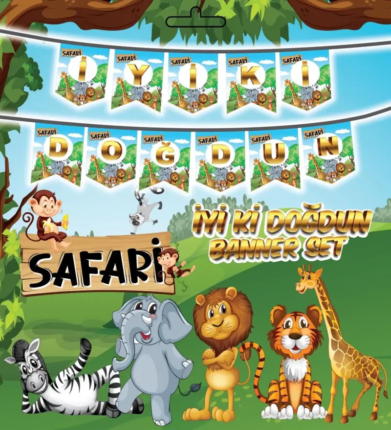 YAZI ZARF BANNER SAFARİ YENİ - Toptan Parti Malzemesi